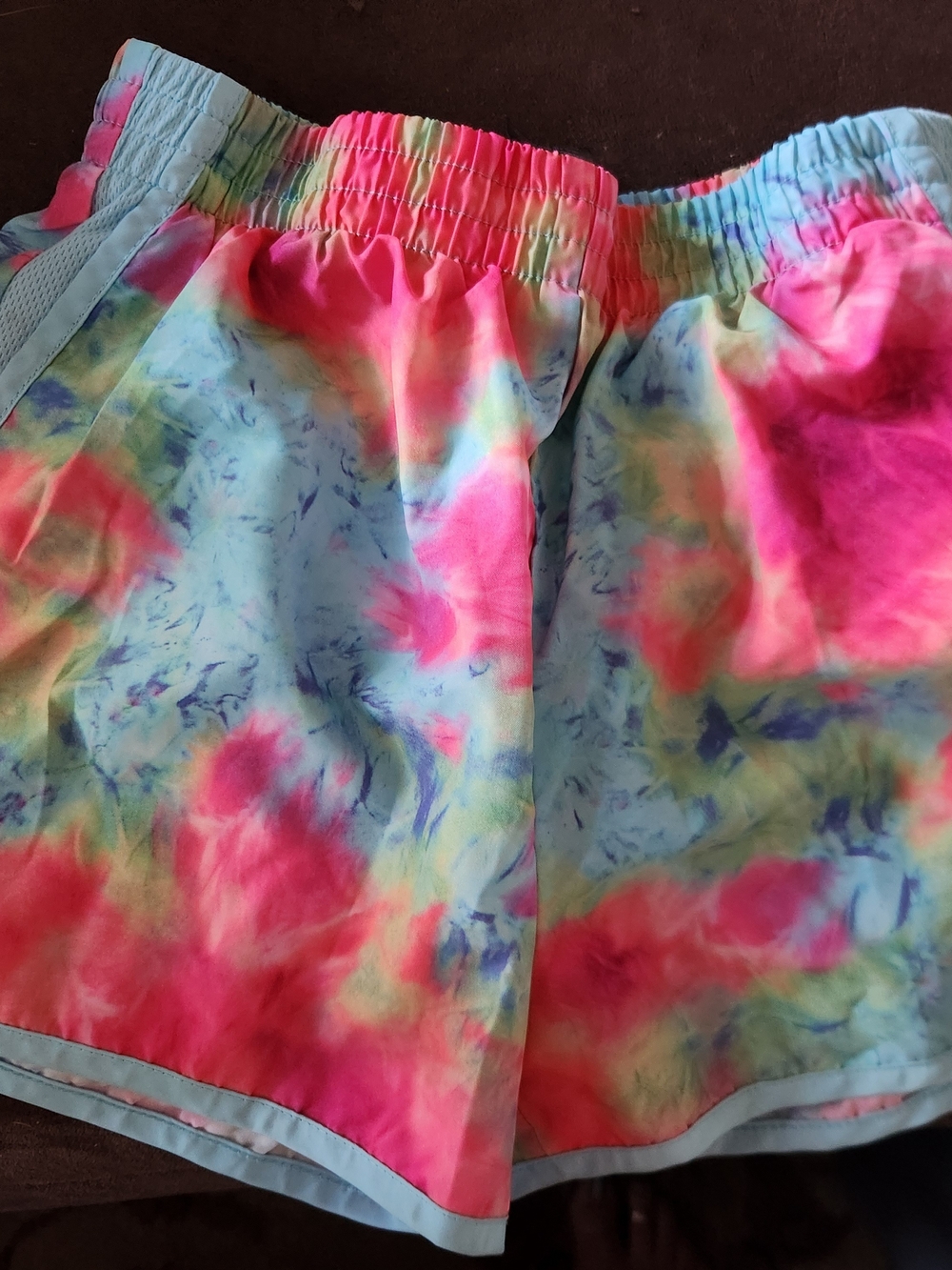C9 by Champion Tie-Dye Athletic Shorts in Pink & Blue